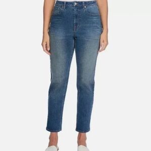 Frye High Rise Amari Medium Wash Roll Cuff Jeans 1859395 size 14 32